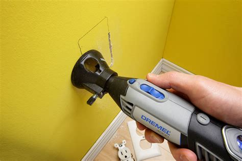 cutting electrical boxes in drywall dremel|best drywall cutter for Dremel.